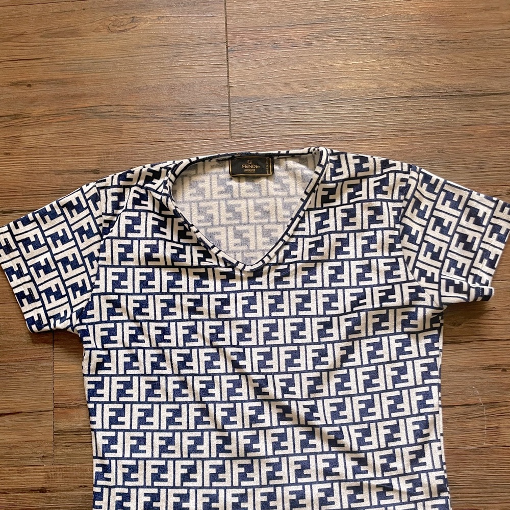 Vintage Fendi velour shirt